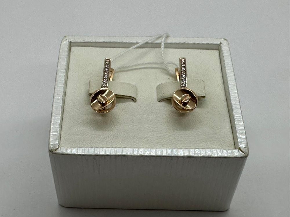 СЕРЬГИ С КАМНЯМИ (Au 585)