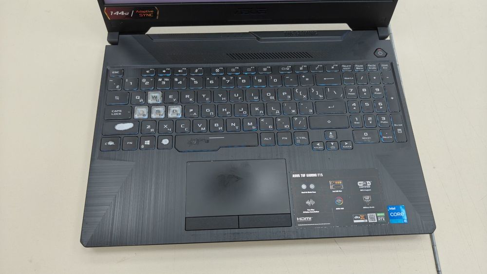Ноутбук ASUS;  Core I5-11400H, GeForce RTX 3050 Ti, 16 Гб, 1.5 Tb, Нет