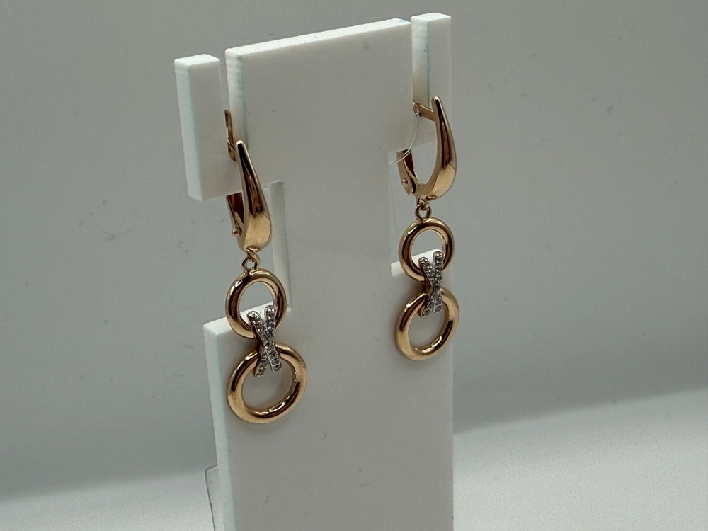 СЕРЬГИ С КАМНЯМИ (Au 585)