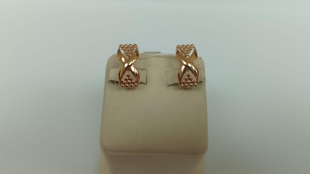 СЕРЬГИ БЕЗ КАМНЯ (Au 585)