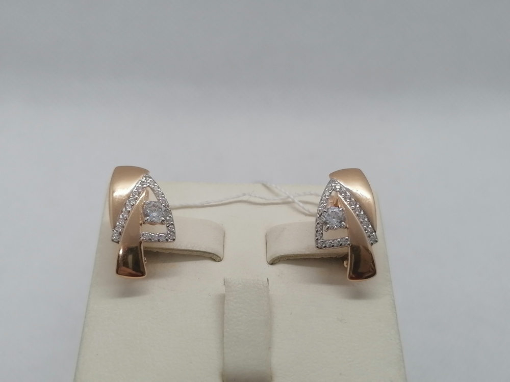 СЕРЬГИ С КАМНЯМИ (Au 585)