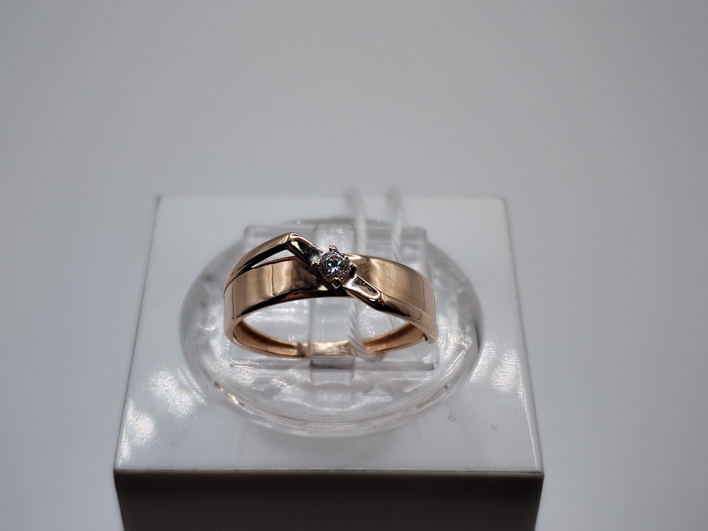 КОЛКМ585 КОЛЬЦО С КАМНЕМ (Au 585)