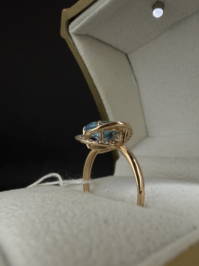 КОЛКМИ585 КОЛЬЦО С КАМНЯМИ (Au 585)