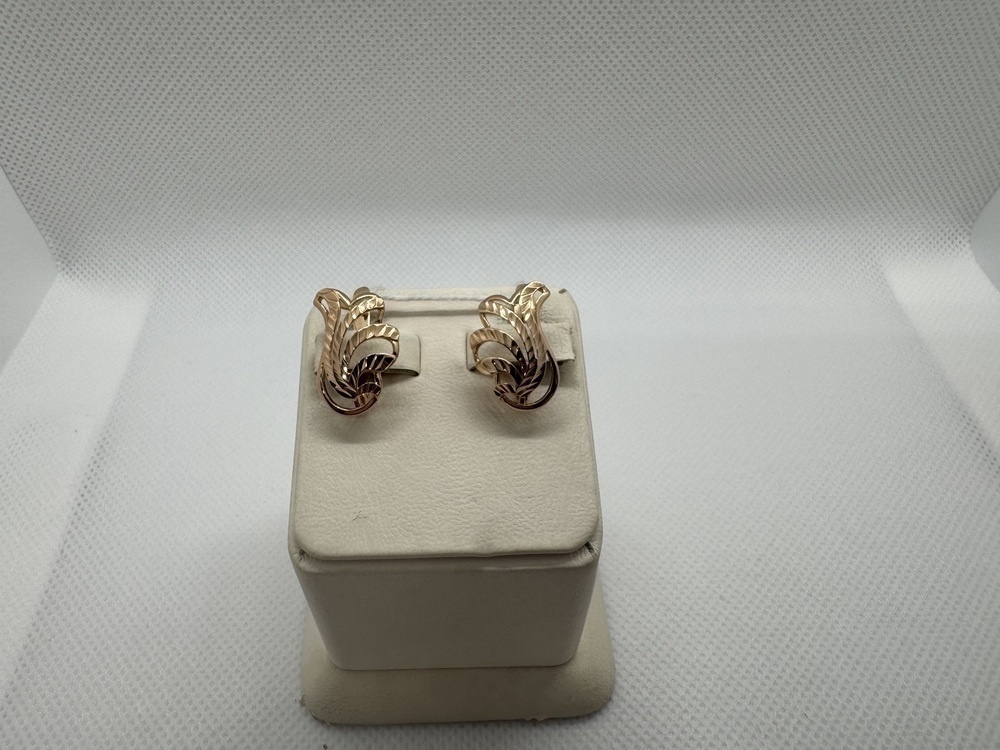 СЕРЬГИ БЕЗ КАМНЯ (Au 585)