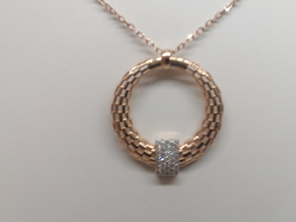 ко4297 КОЛЬЕ С КАМНЯМИ (Au 585)