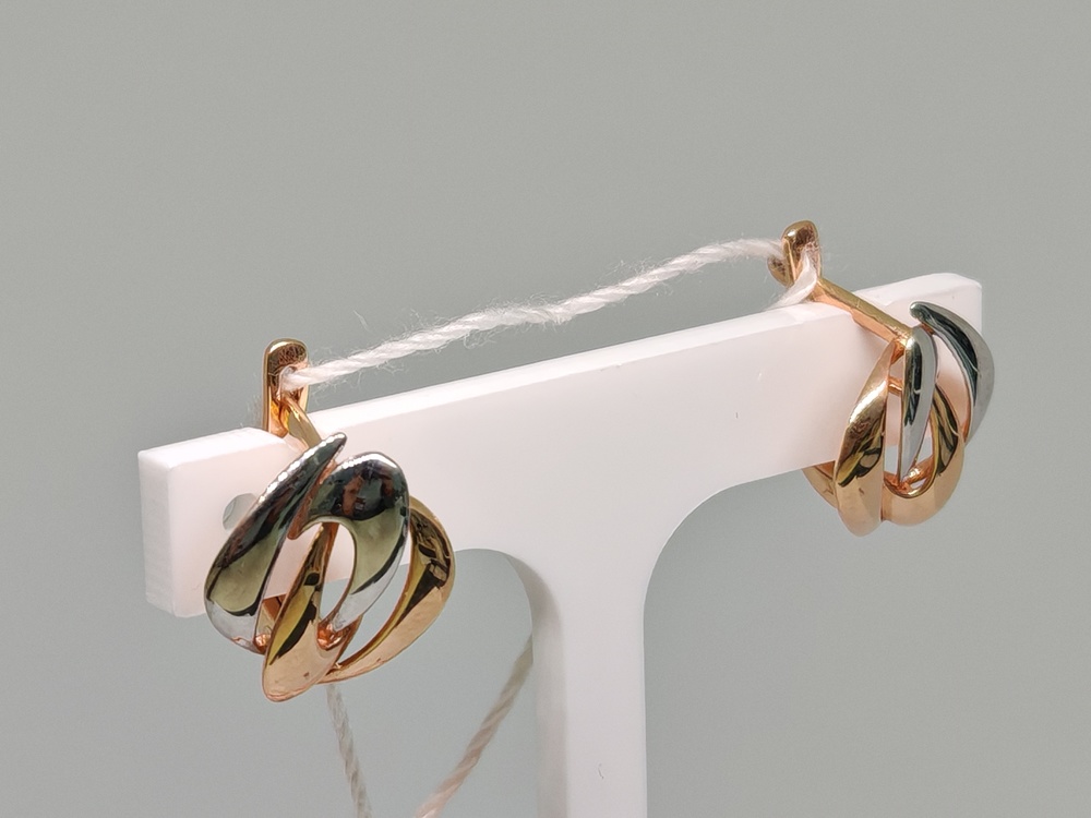 СЕРЬГИ БЕЗ КАМНЯ (Au 585)