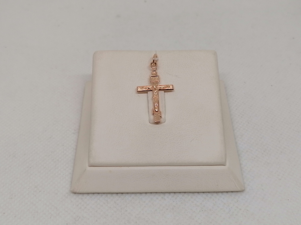 ПОДВЕСКА КРЕСТ БЕЗ КАМНЯ (Au 585)