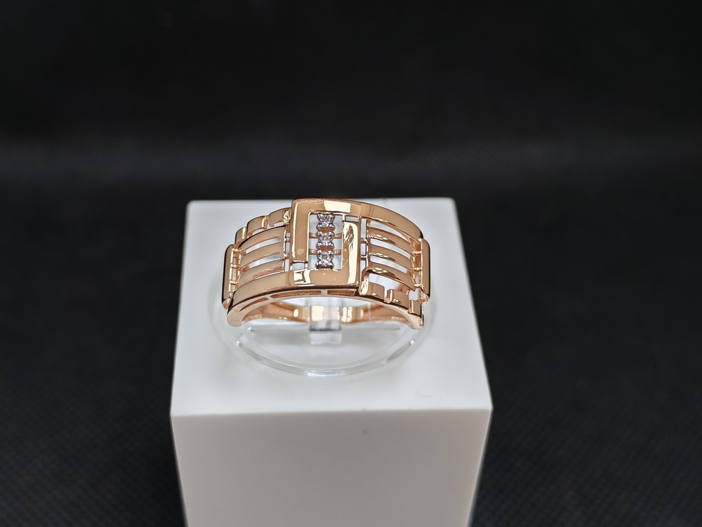 КОЛЬЦО С КАМНЯМИ (Au 585)