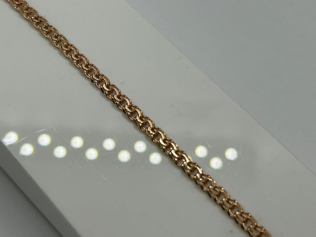 БЛБ585 БРАСЛЕТ ПОЛНОВЕСНЫЙ Бисмарк (Au 585)