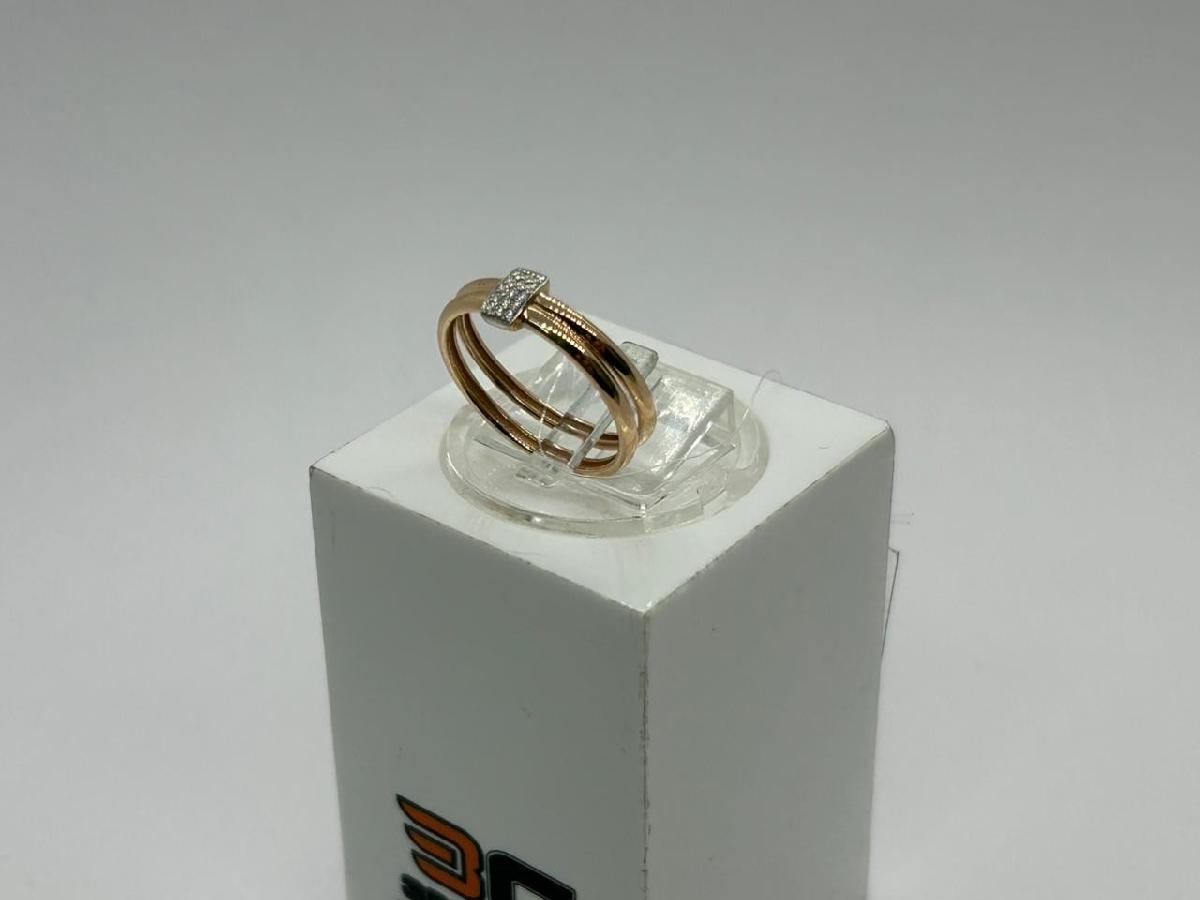 КОЛЬЦО С КАМНЯМИ (Au 585)