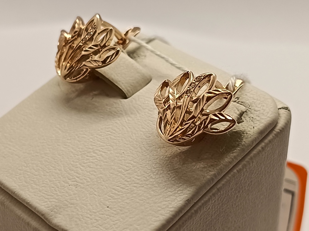 СЕРЬГИ С КАМНЯМИ (Au 585)