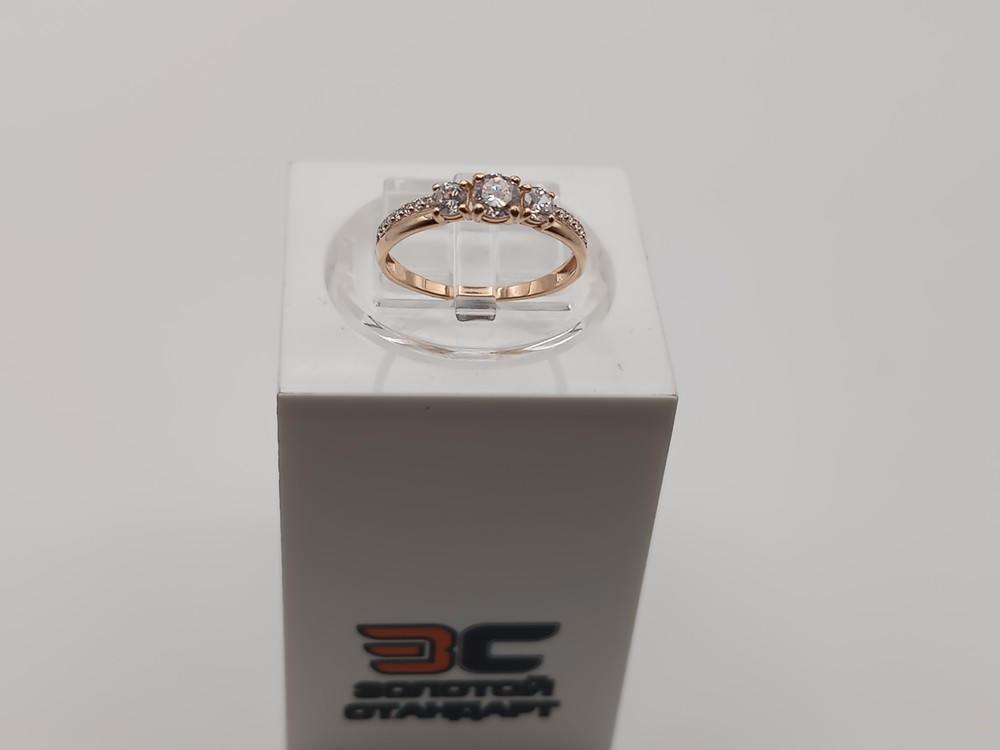 КОЛЬЦО С КАМНЯМИ (Au 585)