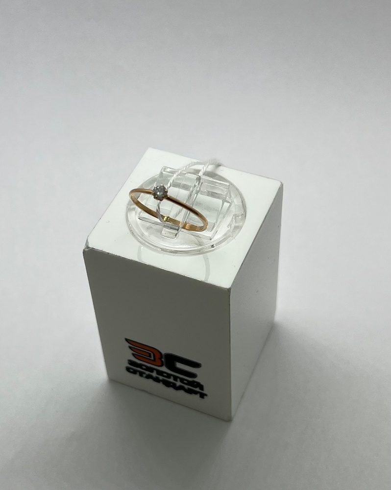 КОЛКМ375 КОЛЬЦО С КАМНЕМ (Au 375)