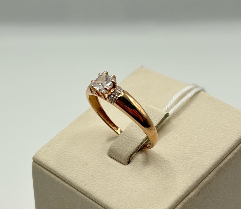 КОЛКМИ585 КОЛЬЦО С КАМНЯМИ (Au 585)