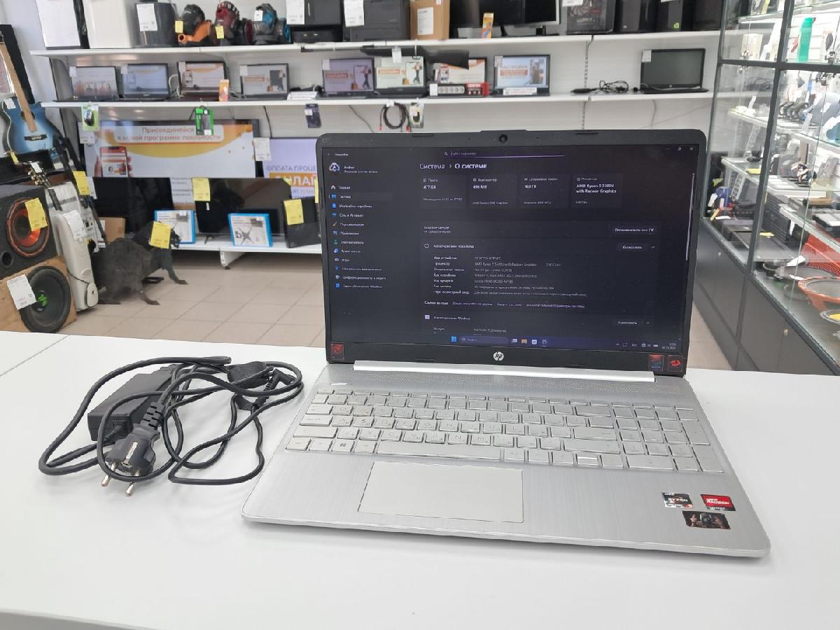 Ноутбук HP; Ryzen 5 5500U, AMD Radeon (TM) Graphics, 16 Гб, Нет, 500 Гб