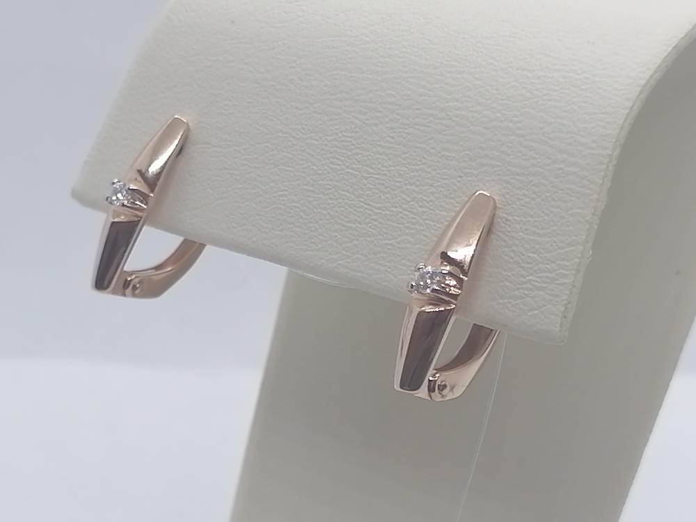 СЕРЬГИ С КАМНЕМ (Au 585)