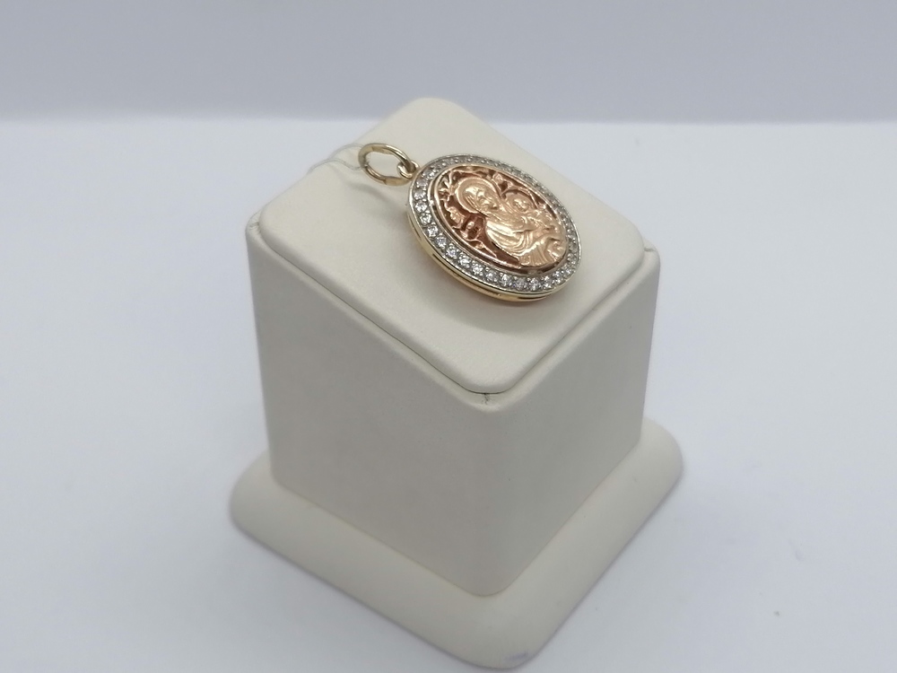 ПОДВЕСКА ИКОНА с камнями (Au 585)