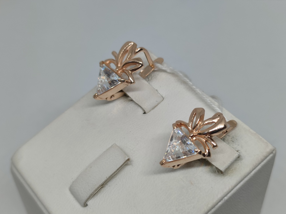 СЕРЬГИ С КАМНЕМ (Au 585)