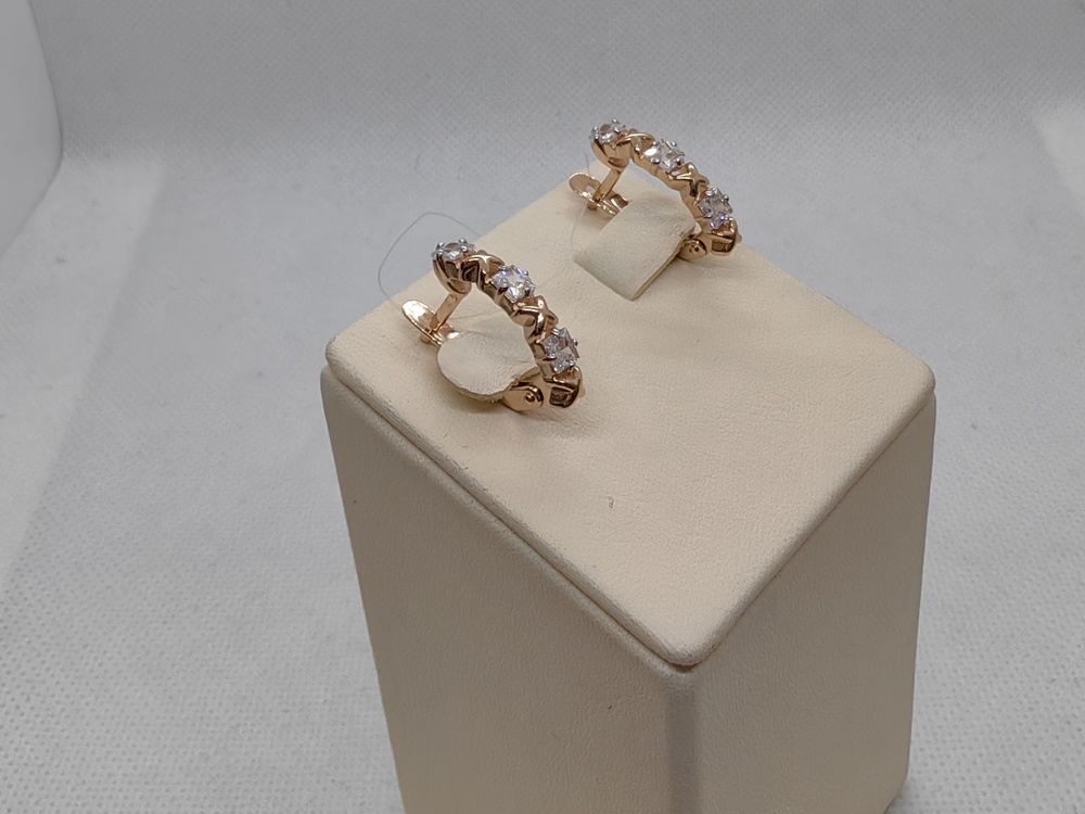 СЕРЬГИ С КАМНЯМИ (Au 585)