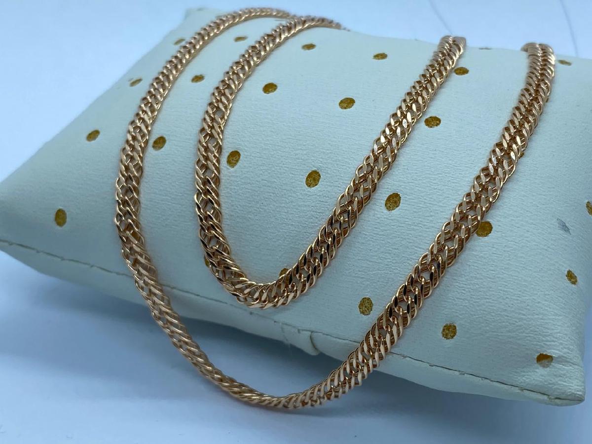 ЦЕПЬ ПУСТОТЕЛАЯ Ромб тройной (Au 585)