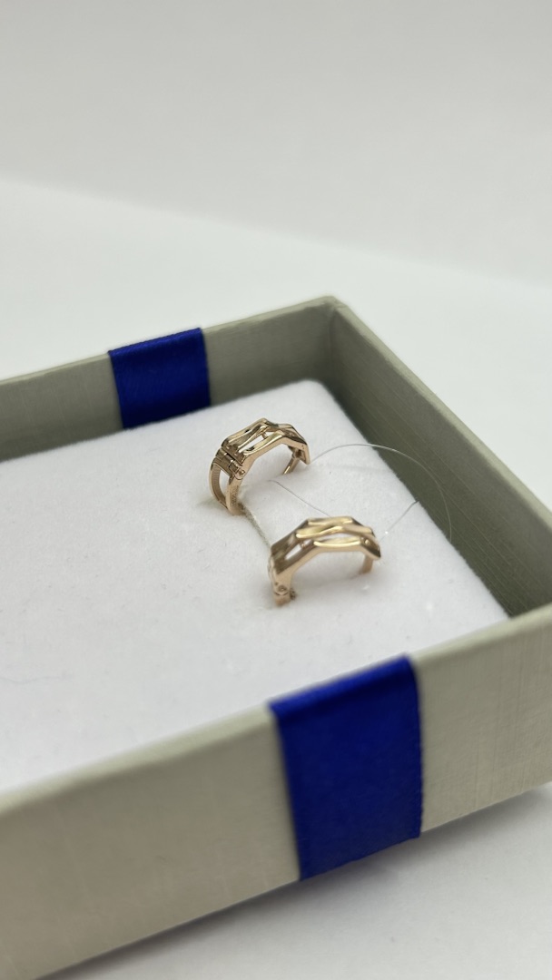 СЕРЬГИ БЕЗ КАМНЯ (Au 585)