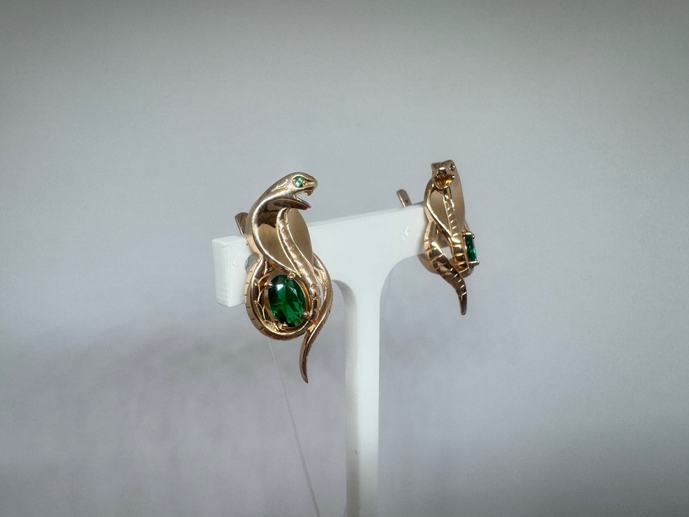 СЕРЬГИ С КАМНЯМИ (Au 585)