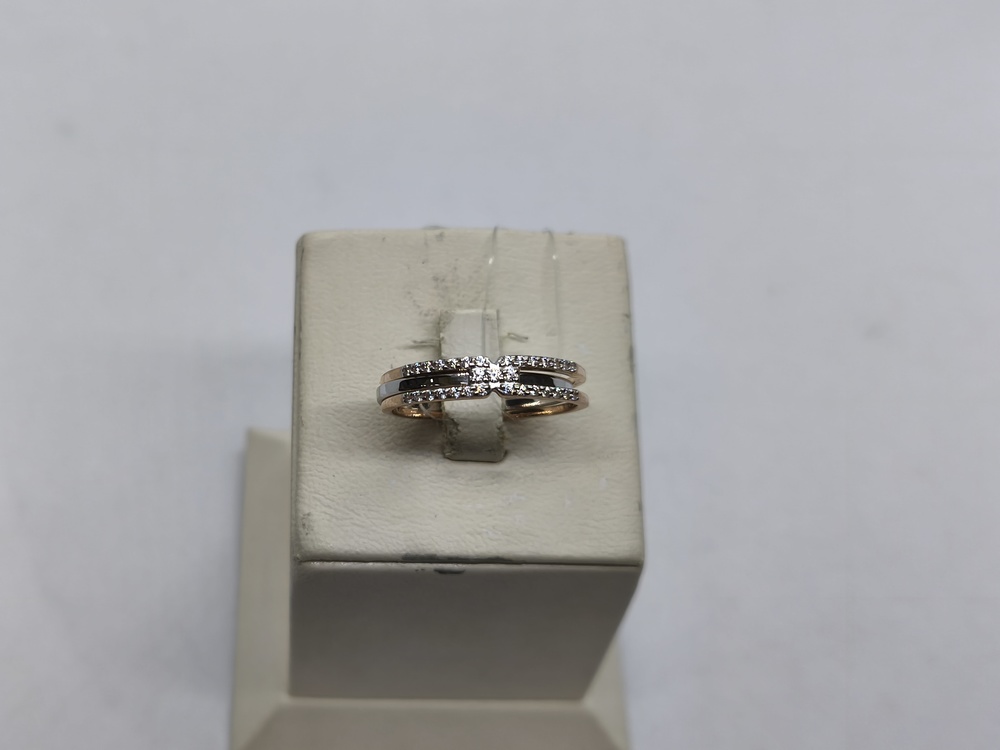 КОЛЬЦО С КАМНЯМИ (Au 585)