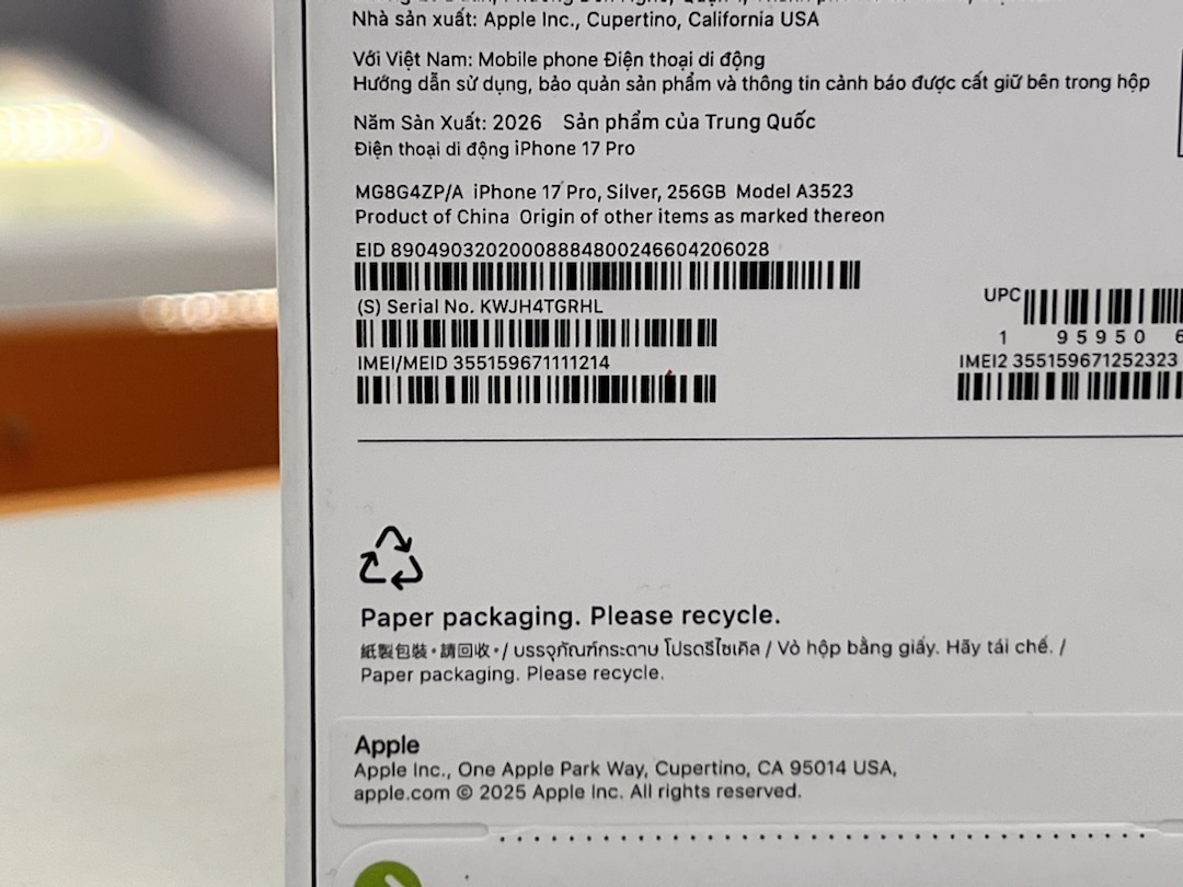 Смартфон Apple Iphone 17 Pro 256Gb