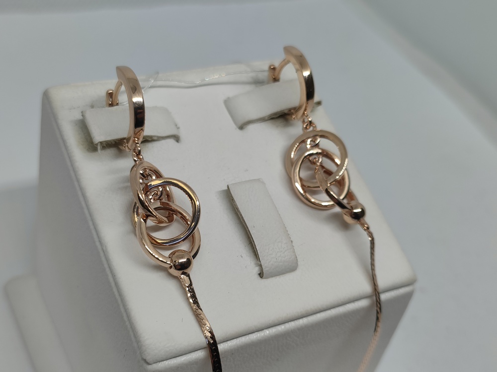 СЕРЬГИ БЕЗ КАМНЯ (Au 585)