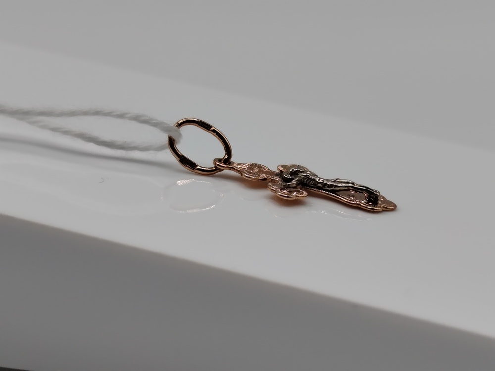 ПОДКБК585 ПОДВЕСКА КРЕСТ БЕЗ КАМНЯ (Au 585)