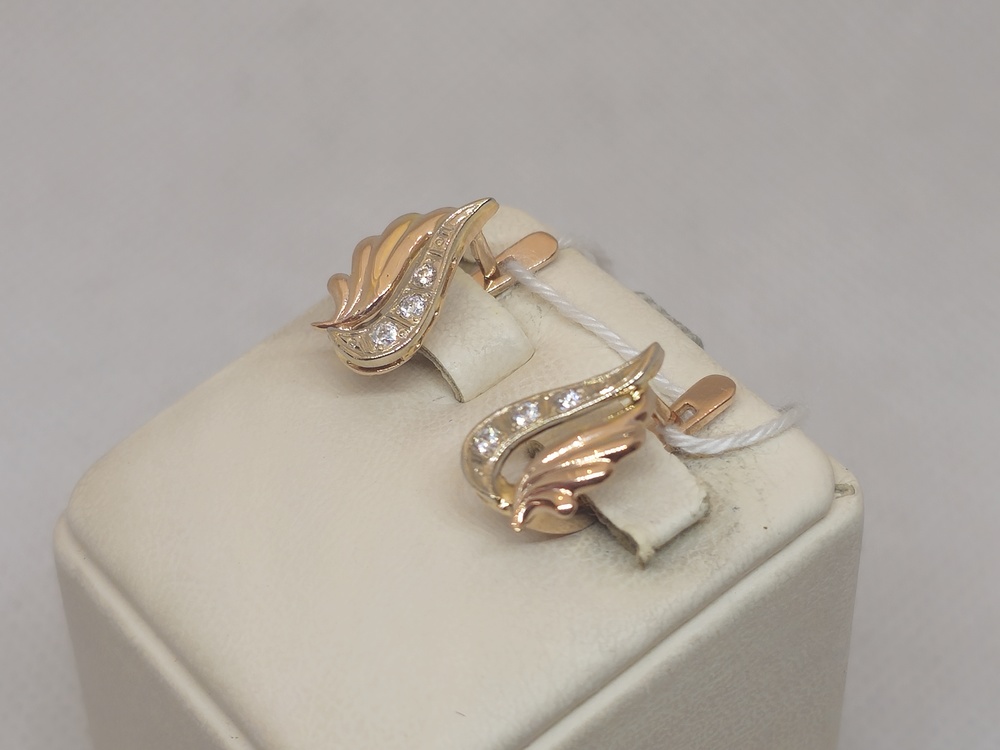 СЕРЬГИ С КАМНЯМИ (Au 585)