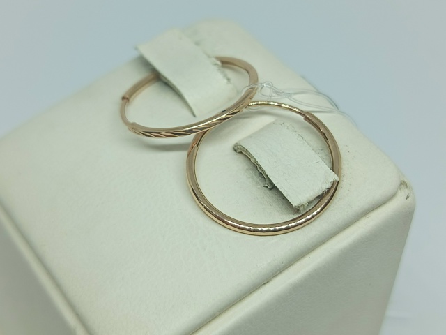 СЕРЬГИ КОНГО без камня (Au 585)