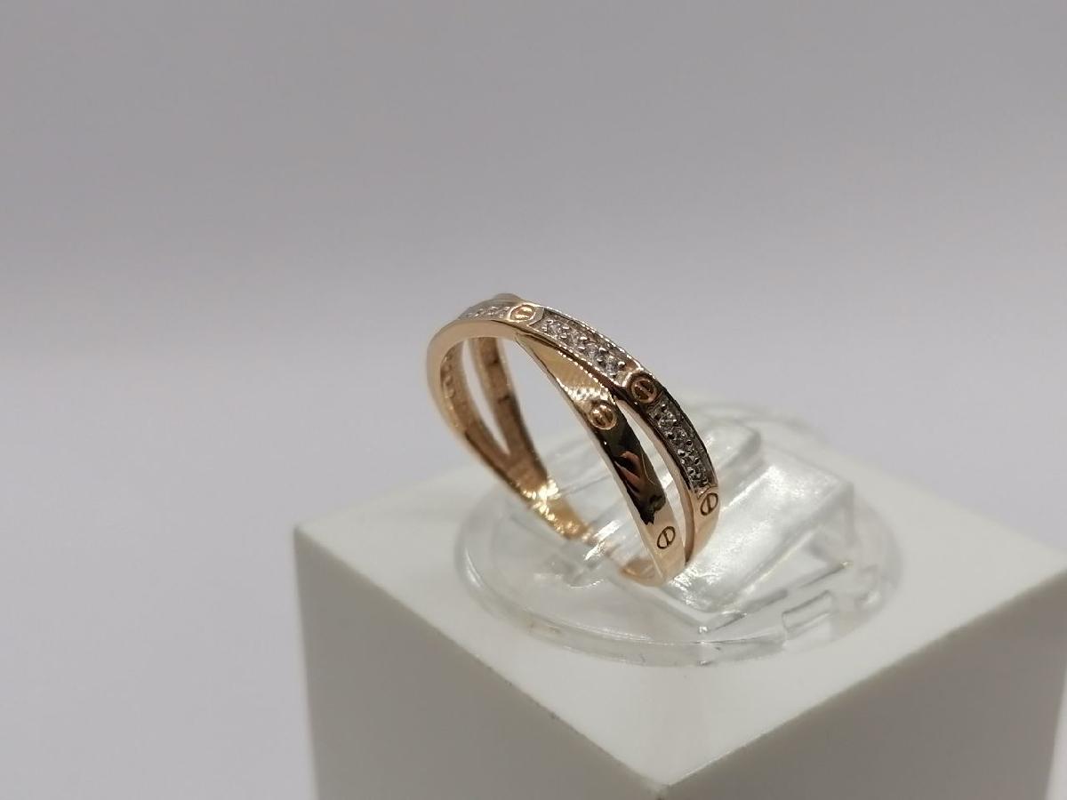 КОЛЬЦО С КАМНЯМИ (Au 585)