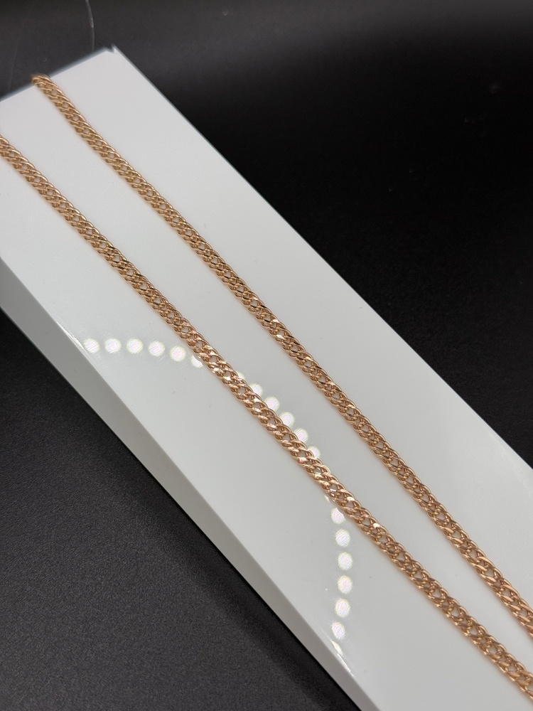 ЦЕПЬ ПУСТОТЕЛАЯ Ромб двойной (Au 585)