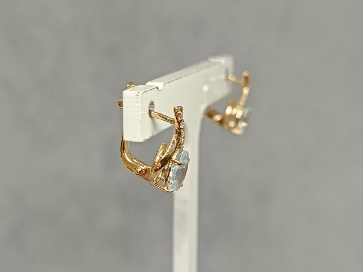 СЕРЬГИ С КАМНЯМИ (Au 585)