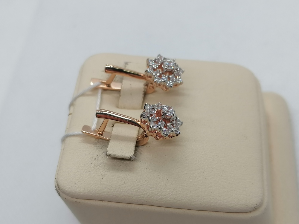 СЕРЬГИ С КАМНЯМИ (Au 585)