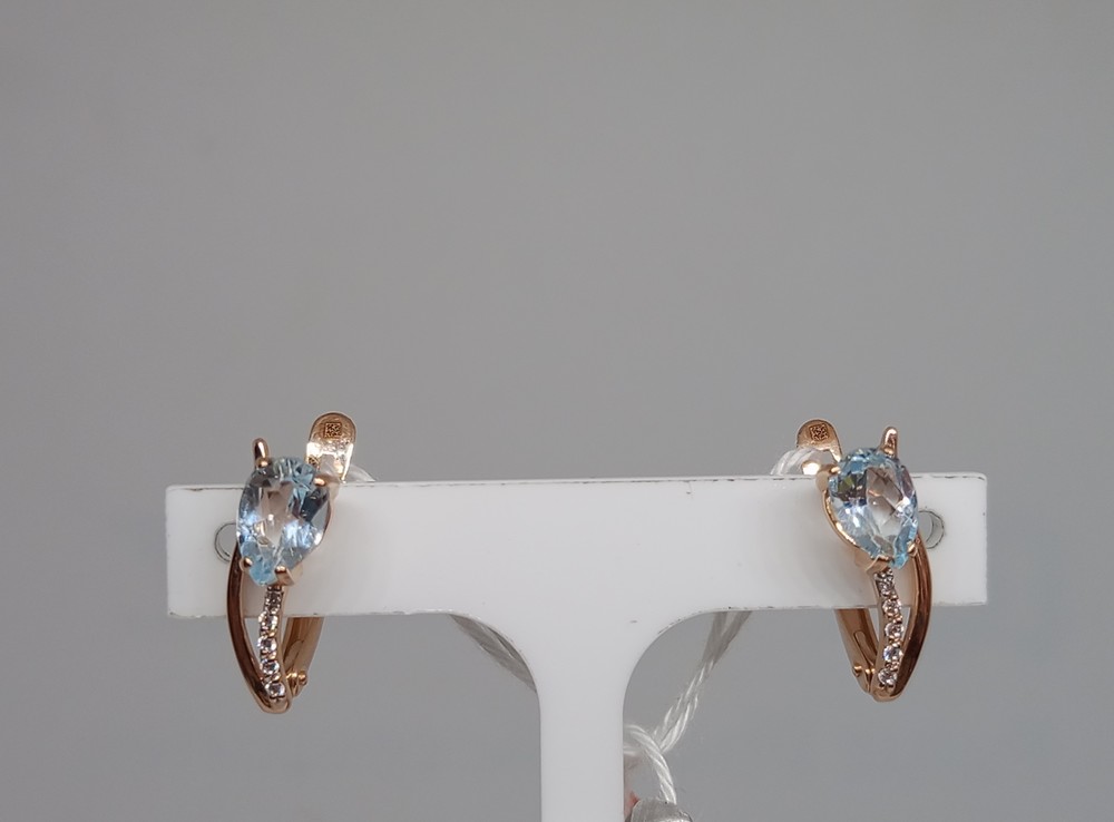 СЕРЬГИ С КАМНЯМИ (Au 585)