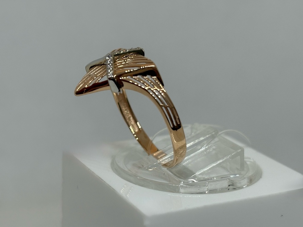 КОЛЬЦО С КАМНЯМИ (Au 585)