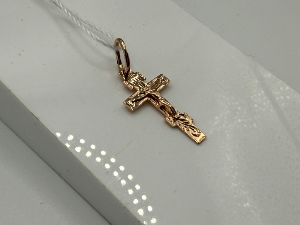 ПОДКБК585 ПОДВЕСКА КРЕСТ БЕЗ КАМНЯ (Au 585)