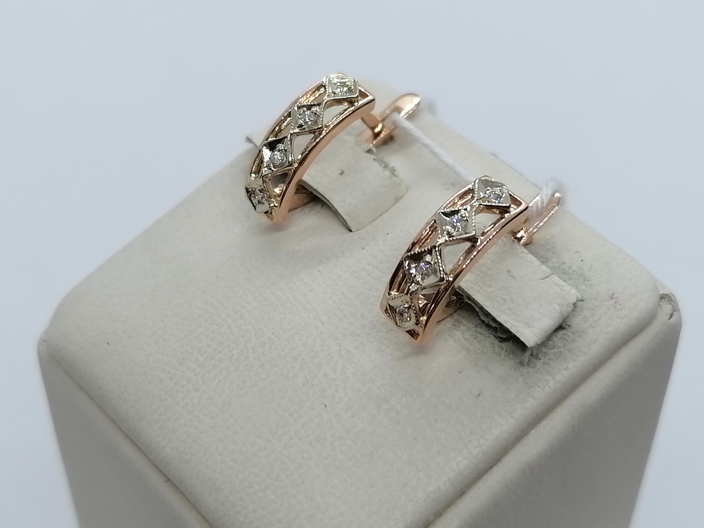 СЕРЬГИ С КАМНЯМИ (Au 585)