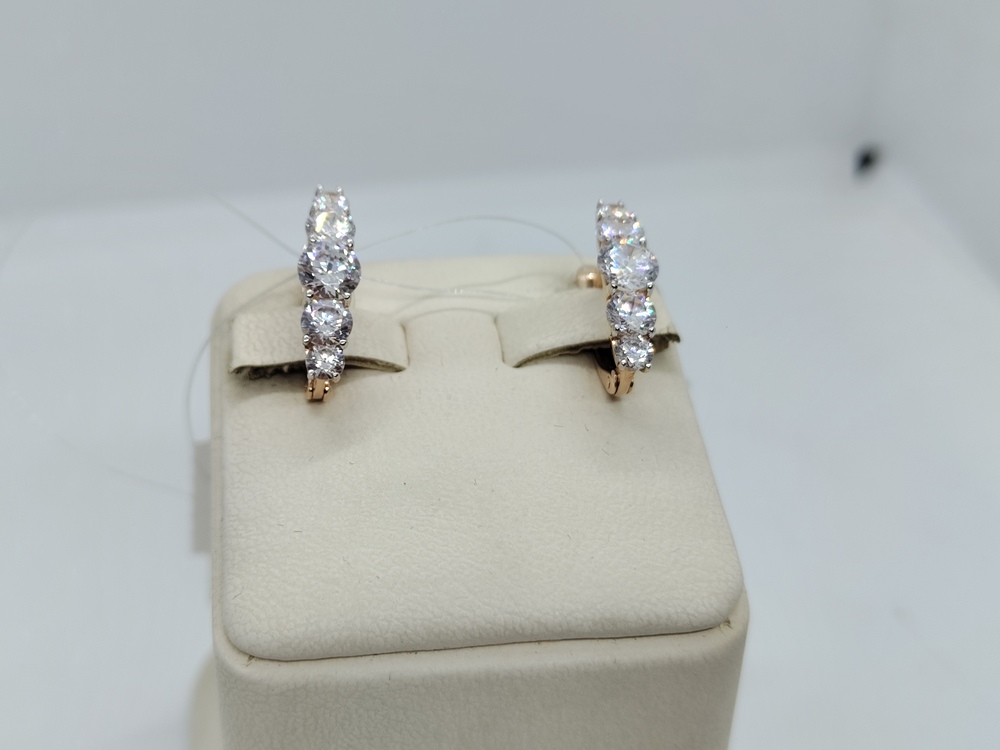 СЕРЬГИ С КАМНЯМИ (Au 585)