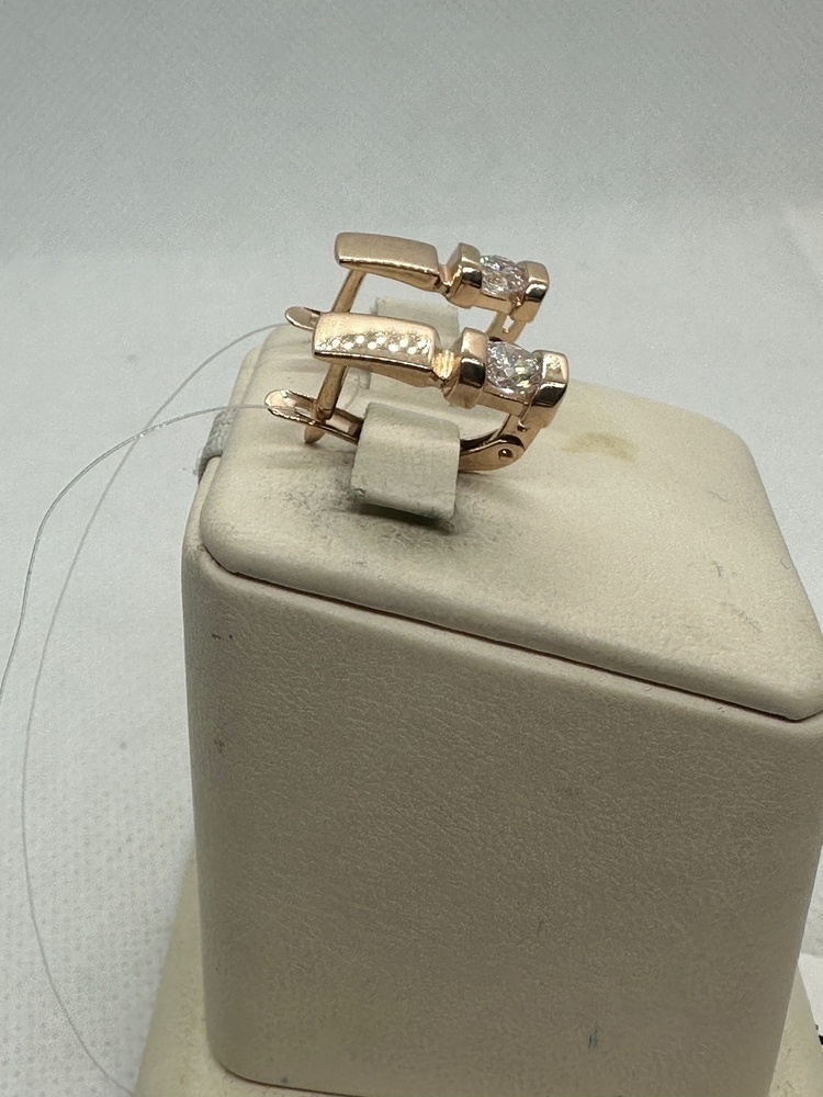 СЕРЬГИ С КАМНЕМ (Au 585)