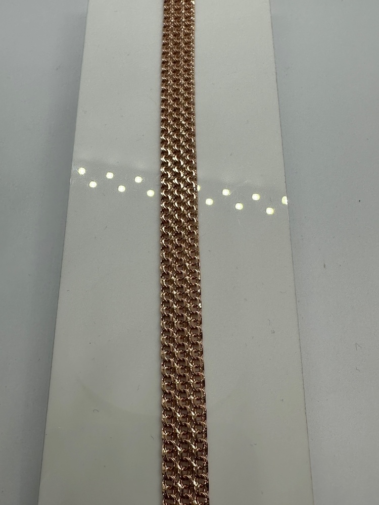 БРАСЛЕТ ПОЛНОВЕСНЫЙ Бисмарк тройной (Au 585)