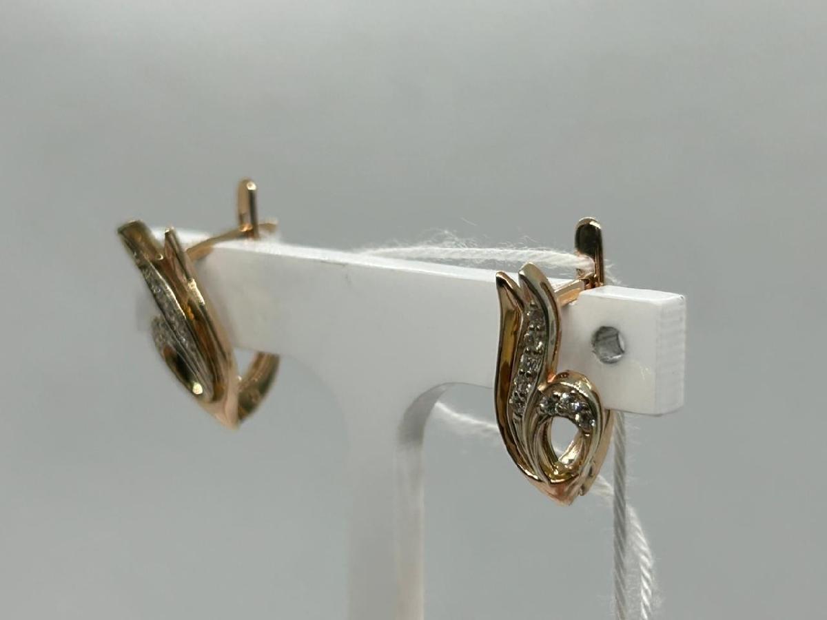 СЕРЬГИ С КАМНЯМИ (Au 585)