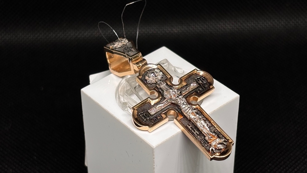 ПОДВЕСКА КРЕСТ без камня (Au 585)