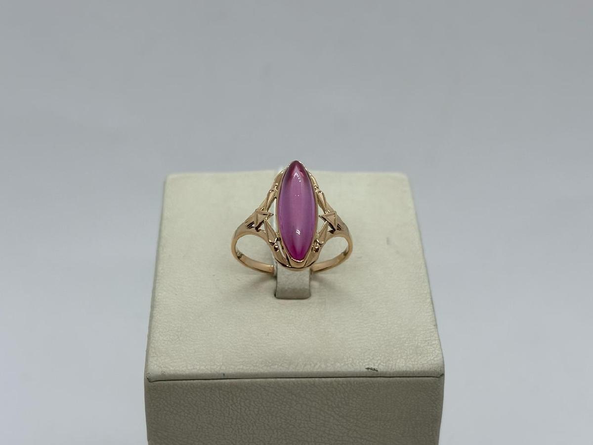 КОЛКМ585 КОЛЬЦО С КАМНЕМ (Au 585)