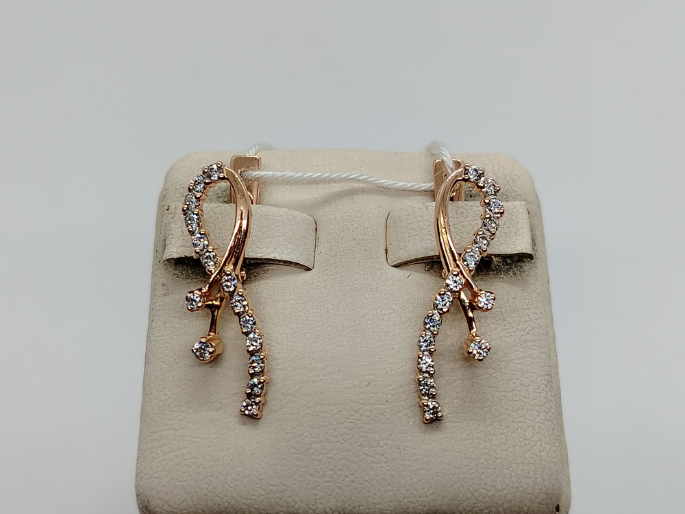 СЕРЬГИ С КАМНЯМИ (Au 585)