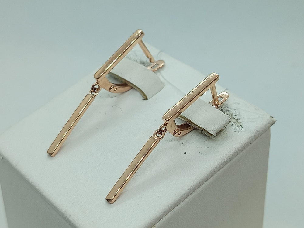 СЕРЬГИ БЕЗ КАМНЯ (Au 585)