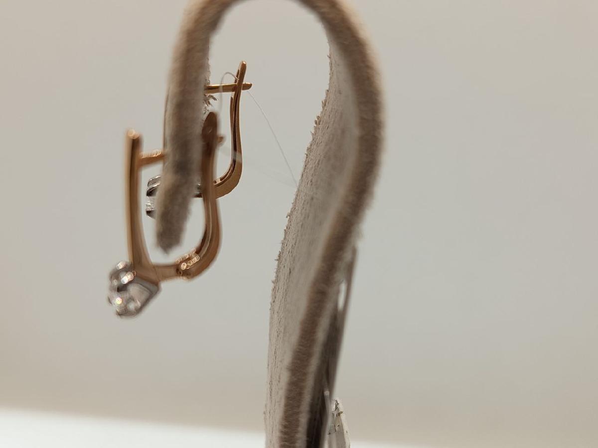 СЕРЬГИ С КАМНЕМ (Au 585)