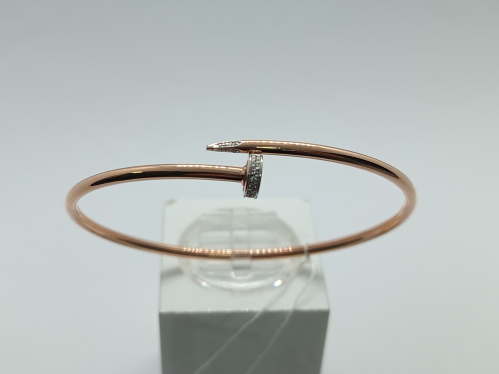 БРАСЛЕТ ЖЕСТКИЙ с камнями (Au 585)